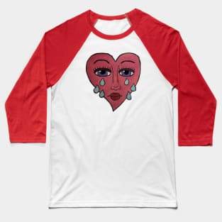 Crying Heart Baseball T-Shirt